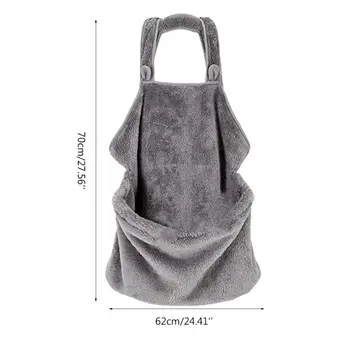 

Cat Holder Carrier Apron Velvet Pet Sleeping Chest Apron with Pocket for Holding 425D