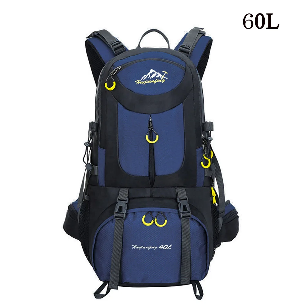 Водонепроницаемый скалолазания рюкзак 40L/50L/60LOutdoor спортивная сумка путешествия рюкзак Кемпинг Пеший Туризм рюкзак Для женщин походная сумка - Цвет: Lake blue 60L