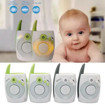 

Portable 2.4GHz Wireless Vibrating Sound Talk Back Intercom Audio Baby Monitor