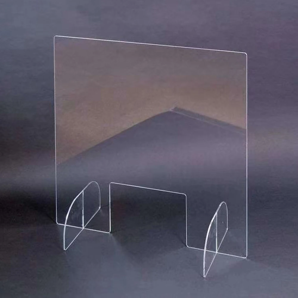 

Acrylic Sneeze Guard Shield Protection Cover Safety Counter Top 60x60cm Sheet For Office School Restaurant Grocery Stores Salons