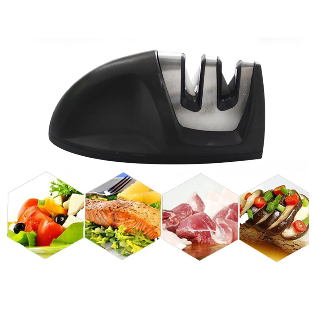 Sharpening Stone Two Stages Diamond Kitchen Knife 2 Slot Electric Steel Ceramic Home Sharpener | Дом и сад