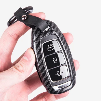 

Zinc Alloy car key shell case bag For Hyundai Lafesta i30 Ix35 KONA Encino Ig Accent Fe 2017 2018 keyfob 3 Buttons Smart Remote