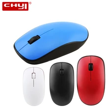 CHYI 2,4 ГГц Usb беспроводной компьютер мини эргономичная дуговая оптическая ПК Mause 3d красный/синий/черный дешевые офисные мыши для Mac ноутбука рабочего стола