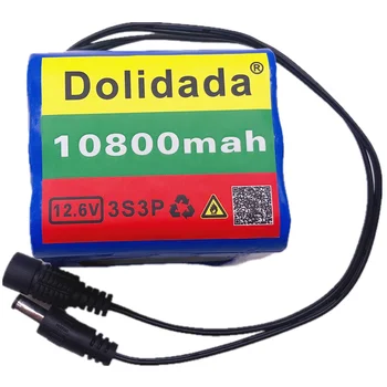 

3S3P 12V Battery Original 12V10.8Ah 10800mAh 18650 Rechargeable Batteries 12V With BMS Lithium Battery Protection Plate