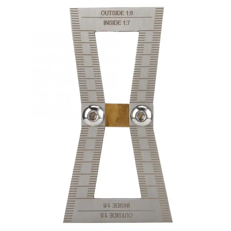 Stainless Steel Dovetail Gauge Woodworking Tool Dovetail Wood Marking Connection Ruler High Precision