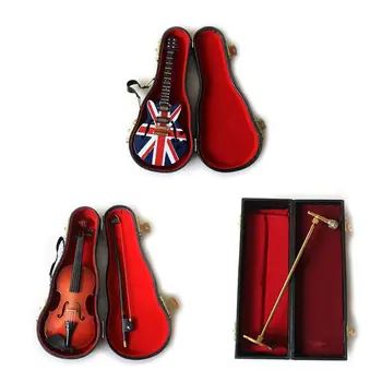 

1Set Newborn Baby Photography Props Guitar Violin Microphone Musical Instruments N1HB