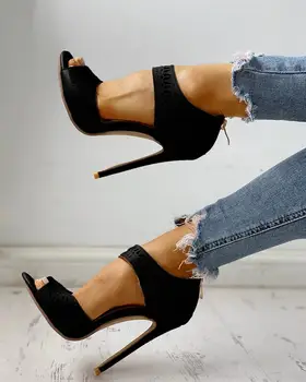 

Peep Toe Hollow Out Thin Heels