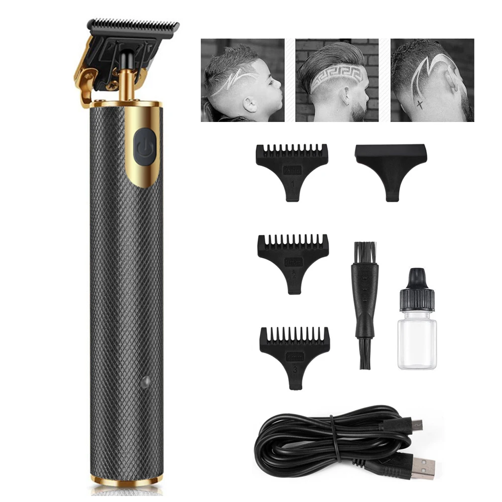 

Barber Trimming Shaving Hair Beard Trimmer Rechargeable Hair Clipper Barbershop Cordless 0mm Shaver For Men Hair Cutting Machine