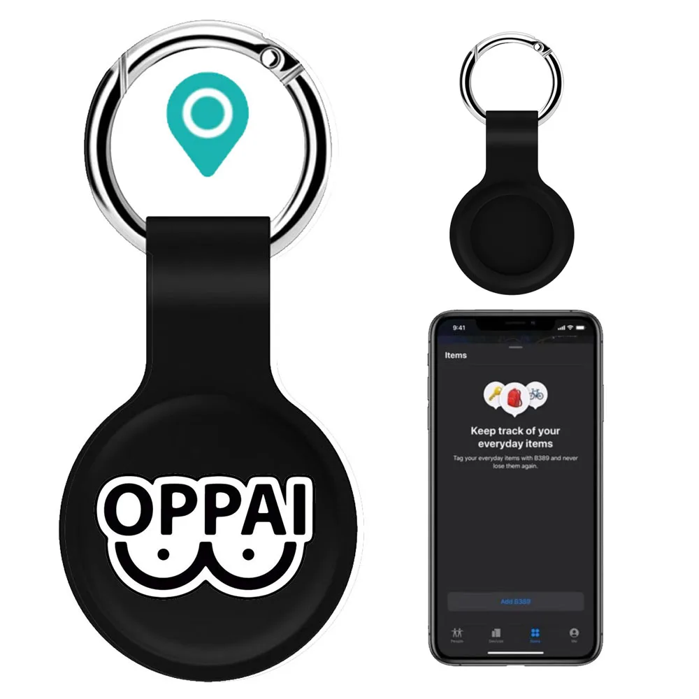 

Защитный чехол Apple airtag, жидкий силиконовый чехол-брелок для Аниме one punch man airtag