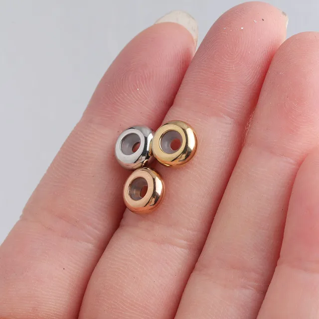 Distanziatore Rotondo Da 4,5 Mm Con Ossido Di Zirconio - Gold Filled Granato X1 P 490191 - Foto 7