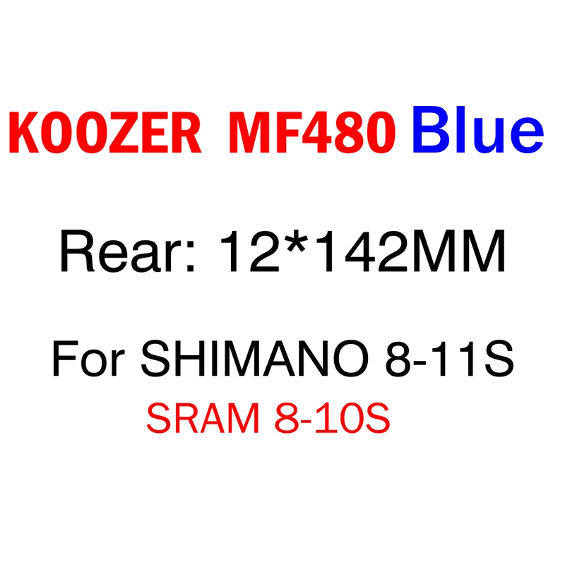 KOOZER 32H MTB концентратор 2/4 подшипники 24T трещотка QR быстрый выпуск через ось горный велосипед концентраторы для SHIMANO 8-11s SRAM XD 8-10s MF480 - Цвет: Blue 12x142mm rear