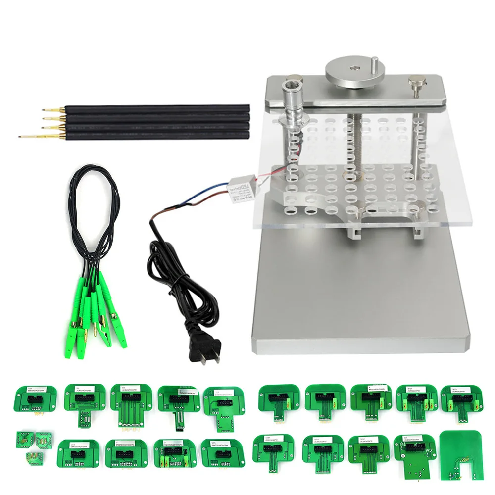 Kit Programmation d'ECU 22 pièces - Cadre BDM Complet en Aluminium pour Kess V5.017, Ktag V7.020 et FGTECH BDM100 avec Sondes OBD2