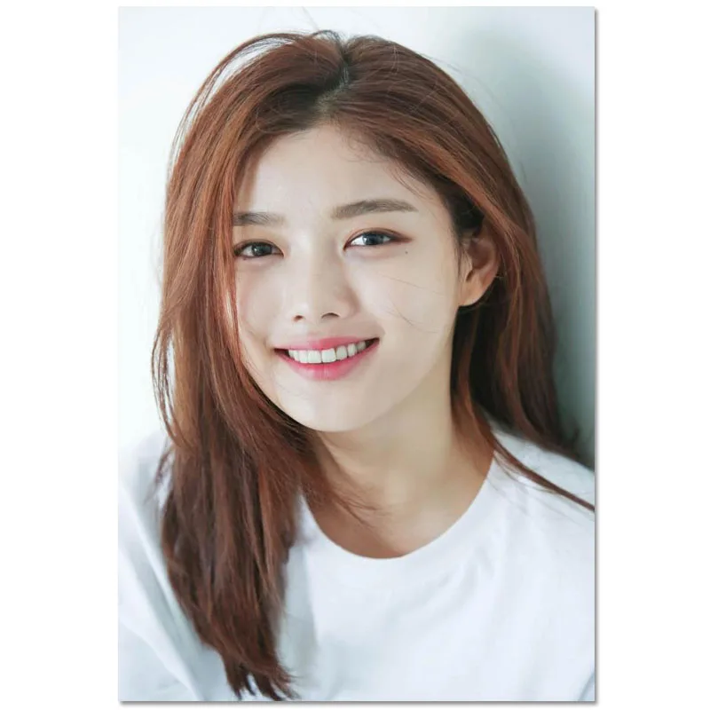 포스터 사용자 정의 김유 정 캔버스 포스터 아트 홈 인테리어 천으로 패브릭 벽..