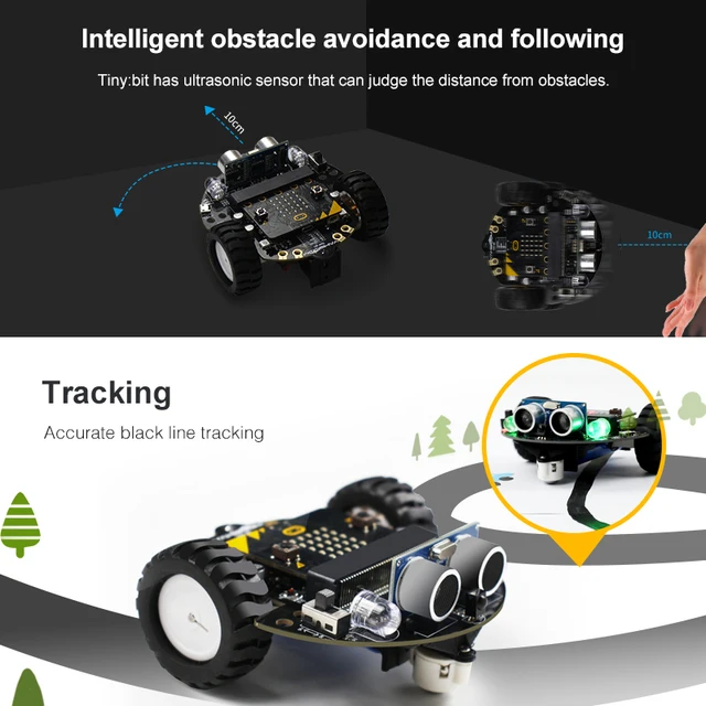 Yahboom Microbit Robot Car Programmable Robotic Kit For BBC Microbit V2 V1 for STEM Coding Education with 18650 Battery CE RoHS 4
