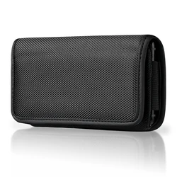 Oxford Cloth Mobile Waist Bag with Belt Clip Holster and Flip Cover (3.5 - 4.0 inch Phone)