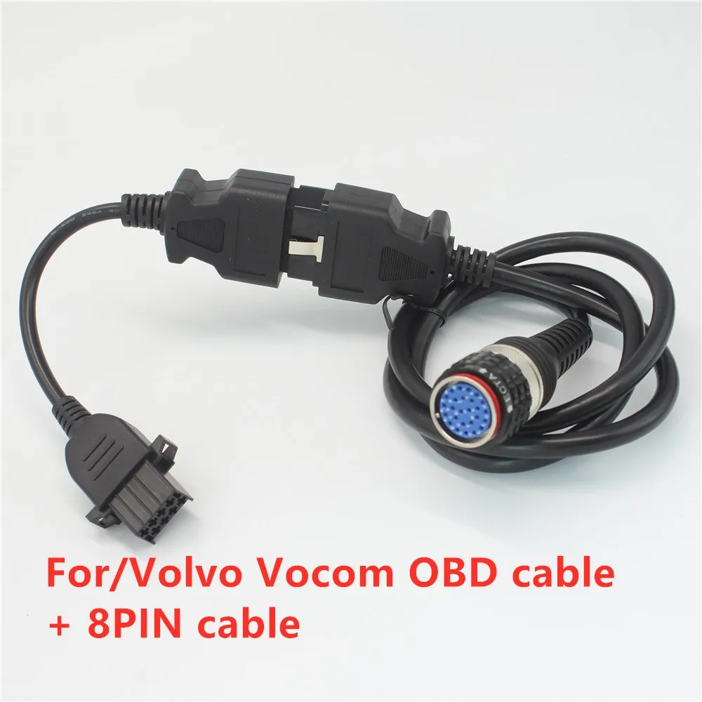 

Acheheng 8pin кабель 88890306 для тележки volvo I & vocom II 88890400 диагностический кабель 88890306 Fci VOCOM 8 pin кабель