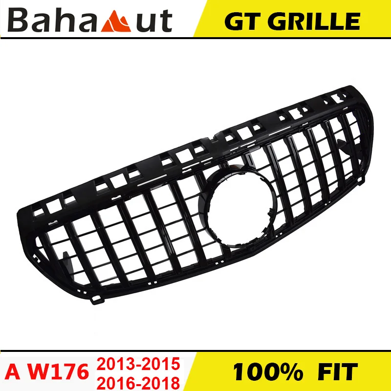 Car Styling Front Racing Grills for Mercedes Benz Amg A Class W176 GTR GT Diamond Grille A180 A200 A260 A45 2013-2015 2016-2018
