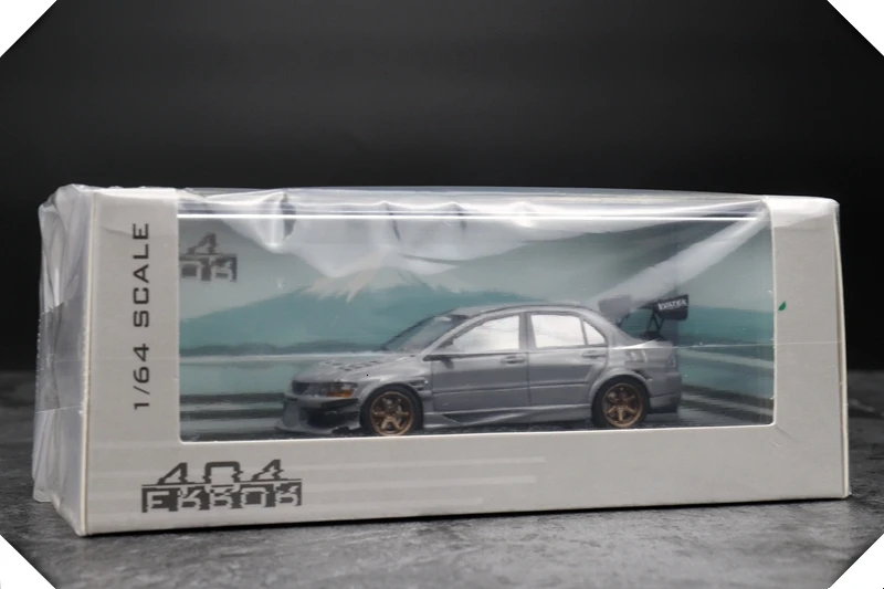 1: 64 масштаб EVO VII модель автомобиля девять поколения серая Смола высокая имитация статического состояния игрушечные машинки модлы изысканный коллекционный подарок
