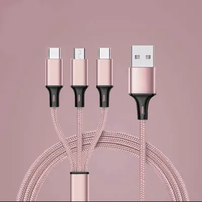 65 watt usb c charger 3 In 1 Type C Micro USB Multi Charger Cable for Xiaomi Redmi Note 5 Samsung A60 S9 S8 Mobile Phone USB Cord USB-C Charging Cabel mobile phone chargers Chargers