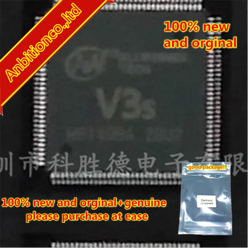 

1pcs 100% new and orginal V3S+AXP203 Four Core CPU Processor for Dual Recording Train Recorder in stock