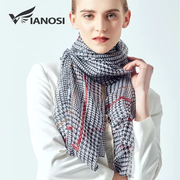 

[VIANOSI] Women scarf female silk luxury brand silk scarves for ladies fashion big size summer shawl print hijab