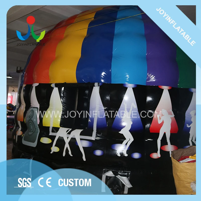 Kids Adults Music Party Disco Dome Bounce House With Light Hook Made of Best Pvc Tarpaulin-5