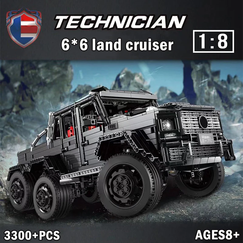 

MOC Off Road Vehicle SUV Technic Age 8 6x6 Car Creator 1:8 Building Blocks Bricks Educational Model legoinglys Toys For Children