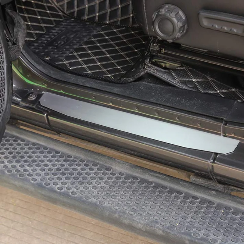 Для Jeep Wrangler JL 4 Накладка на порог, защита для входа, сотовая защита на порог, наклейки, отделка салона автомобиля, Acce