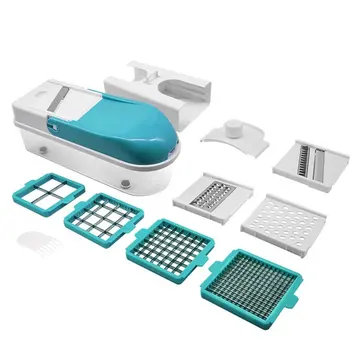 

8in1 Fruit Vegetable Shredder Cutter Potato Carrot Slicer Grater Masher Garlic Grinder Mincer Manual Salad Maker Kitchen Tools