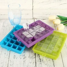 

24Ice Cube Tray Food Grade DIY Silicone Maker Mold with Lid for Ice Cream Chocolate Party Whiskey Cocktail Drink Kitchen Gadgets