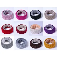 

Unisex Knitted Warm Scarf Winter Autumn Bandana Scarf Fleece Headband Scarf Knitting Fleece Neck Scarf Shawl Winter Warm