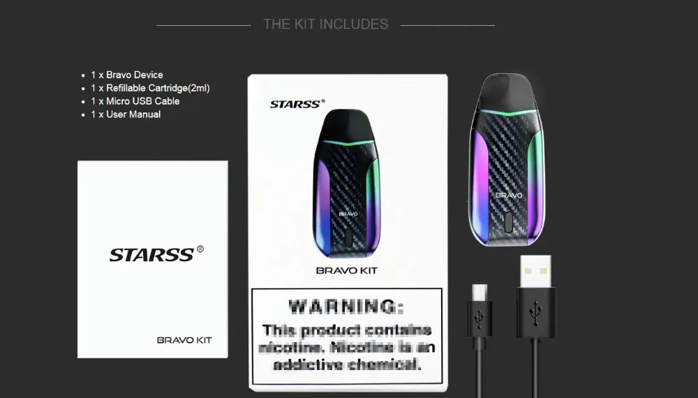 Starss Bravo 1000mAh Pod Kit-7