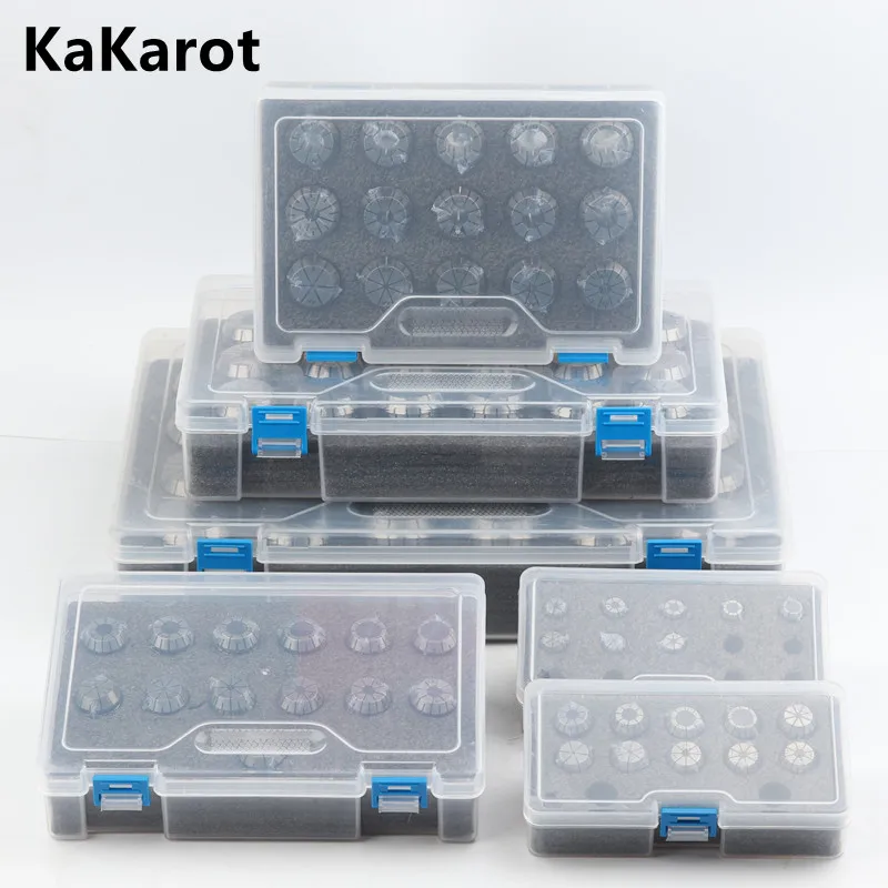 KaKarot 1Set ER Collet Chuck ER11 ER16 ER20 ER25 ER32 ER40 CNC Milling Tool Holder Engraving Machine Lathe Mill Spring Chuck CNC