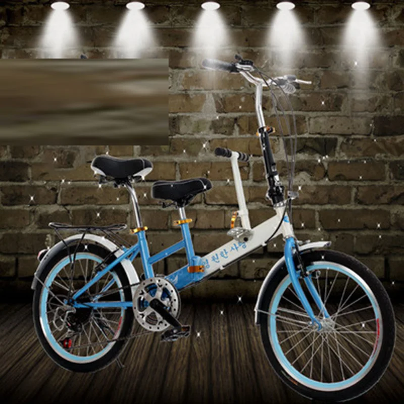 20-Inch Mother And Child Folding Bike With A Child Parent-Child Car To Pick Up And Go To School Shopping Mother And Child Car