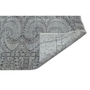 

Handmade Gray Vintage Overdyed Turkish Area Rug 158x268 Cm-5'2''X8'10''