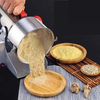 

700g Mill Grinding Machine Home Gristmill Multigrain Spices Intelligent Cereals Crusher Herbal Powder Miller Food Crushing