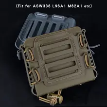 Военная посадка для ASW338 L96A1 M82A1 и т. Д. Зажим для ремня пластиковый Молл Сумка софтшелл g-код Пистолетная обойма C США армейский журнал сумки