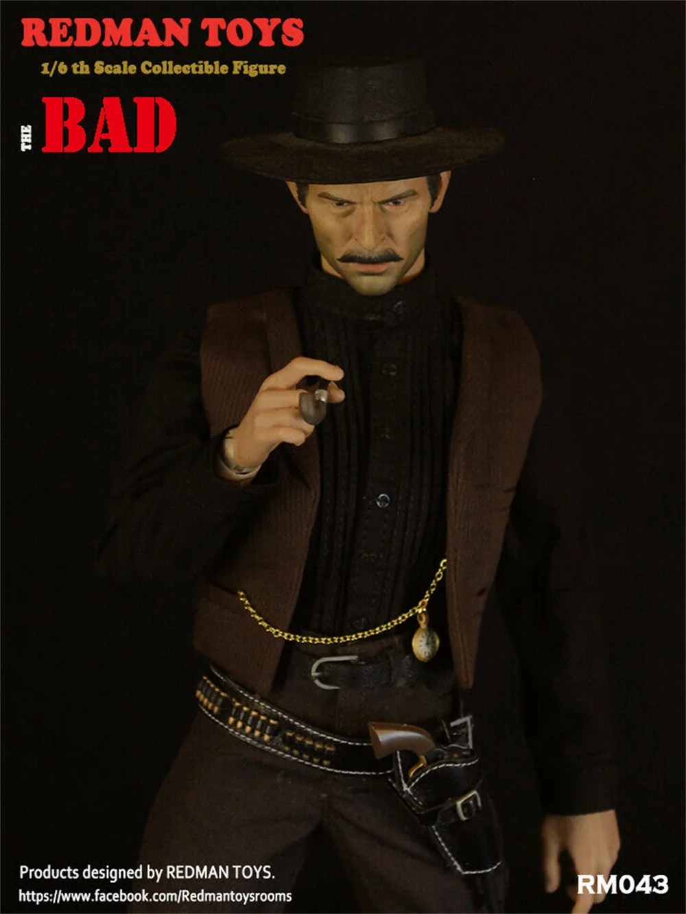 RedMan Toys 1/6th scale Cowboy The Bad Spare hands RM043 
