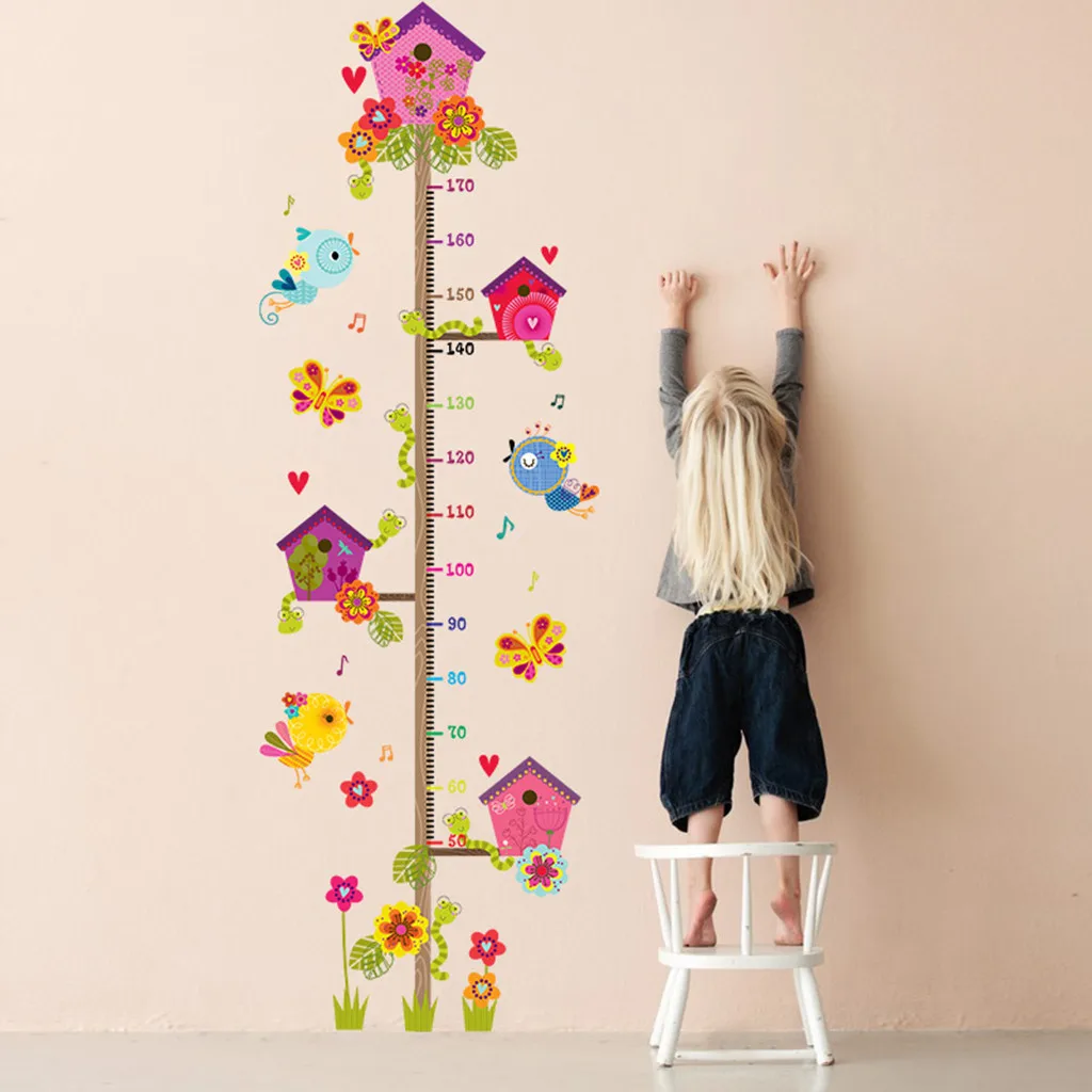 

Height Measure Sticker Kids Room Modern House Height Stadiometers Removable Baby Growth Chart Decals Bedroom Wall Decor F807