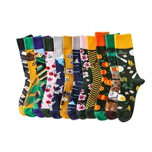 Yiwu Socks Market Support OEM Flower Design Socks Full Cotton Socks Fruit