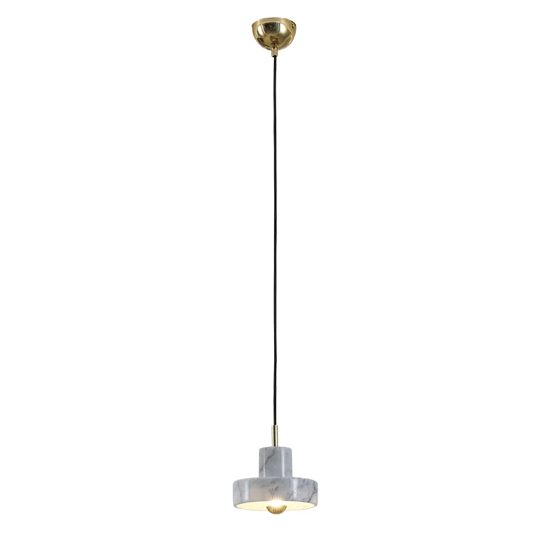 

Modern Natural marble pendant lights Dining Room Bedroom Hotel Loft hanglamp Nordic luminaire suspendu E27 lampe