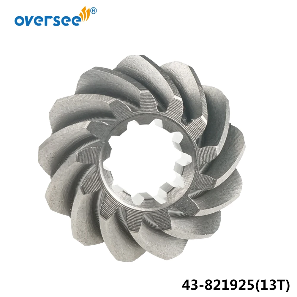 Boat Motor Parts 43-821925 Pinion for Mercury Outboard Motor Parts 8, 9.9, 10, 13.5, 15 HP Outside 13T ;Inside 10T