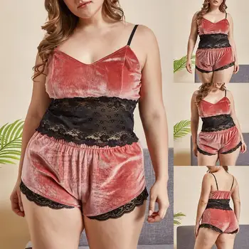 

пижама женская Sexy Pajamas Women Lingerie Bra Set Women Lace Bras Shorts Lingerie Sets Sleepwear Plus Size Brief Sets Lenceria