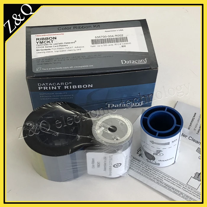 Datacard 535700 004 R002 cinta trabajo en impresora CD800Cintas de