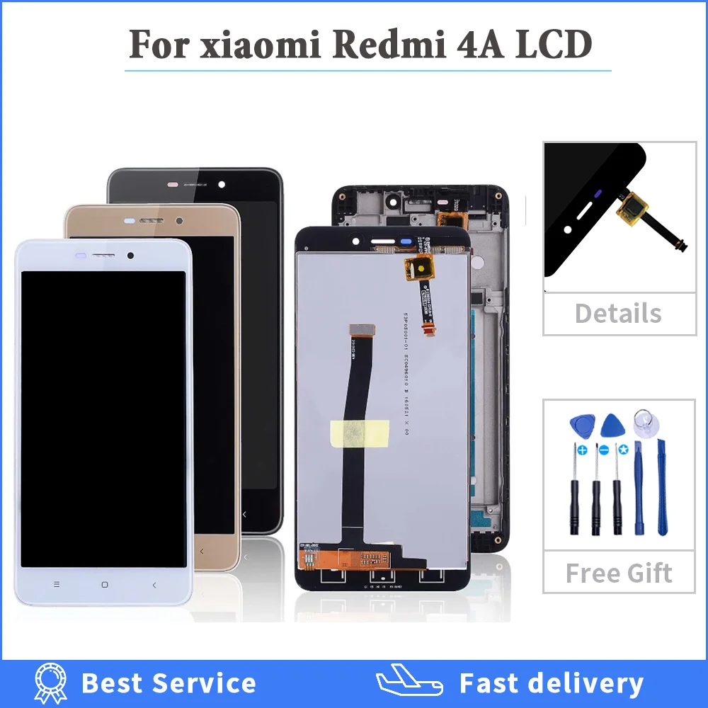 Оригинальный дисплей для Xiaomi Redmi 4A ЖК с сенсорным экраном дигитайзер сборка