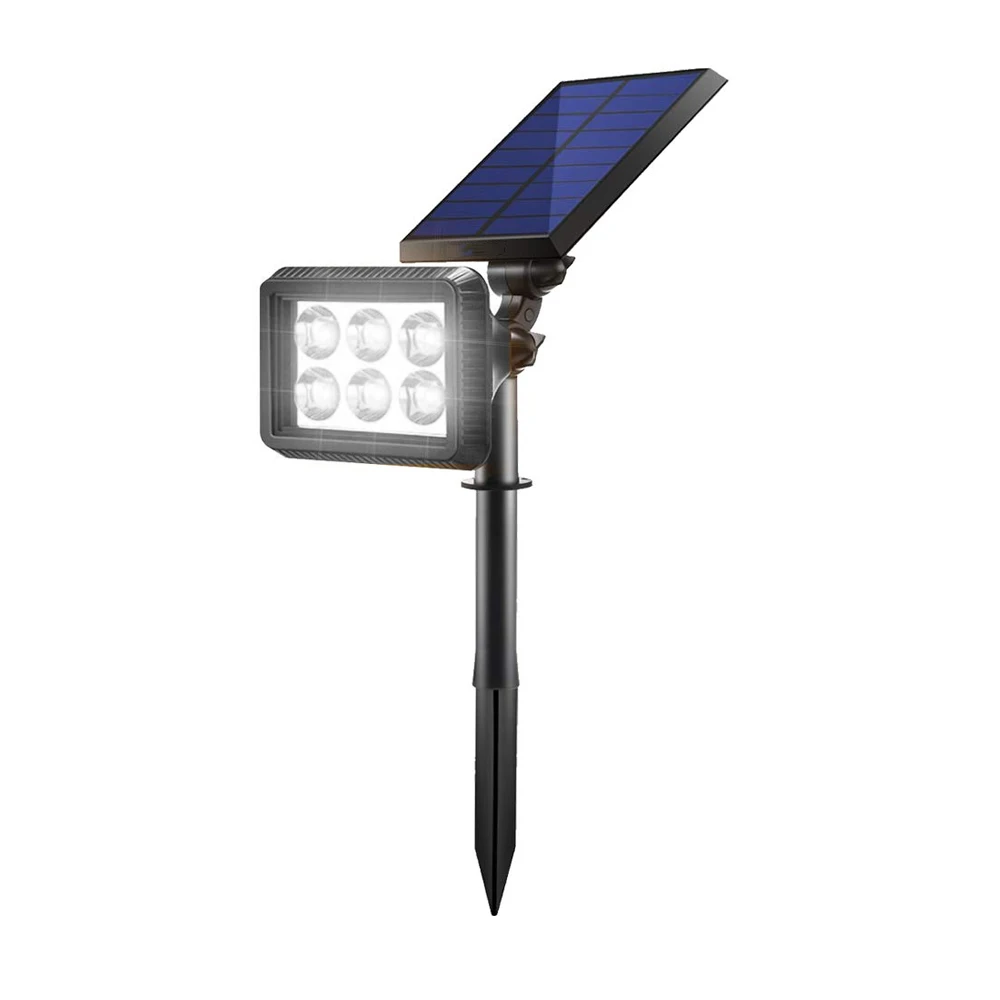 BRELONG solar outdoor upgrade, colorful lights solar wall light landscape lighting channel lights solar garden lights Black