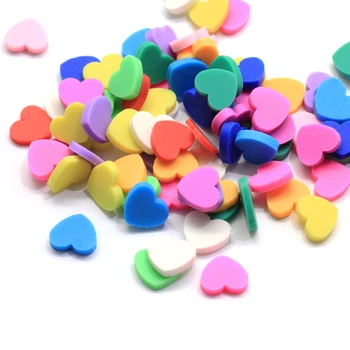 

Boxi 10g Cute Polymer Clay Hearts Slime Additives Supplies Slice Sprinkles Decoration For Fluffy Cloud Clear Slime Clay Toy