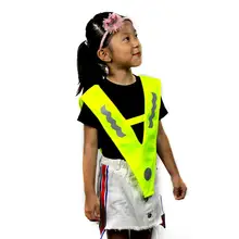 V-образный детский светоотражающий жилет с высокой видимостью, Детский защитный жилет, одежда для сна, кемпинга, пеших прогулок