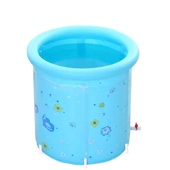 

Cotton Padded Folding Bath Tub Barrel Large Plastic Inflatable tub Adult