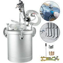 VEVOR – réservoir de peinture à pression de 2 à 1/2 gallons, système de pulvérisation, tuyau de fluide d'air, pour l'entretien de la maison ou le commerce